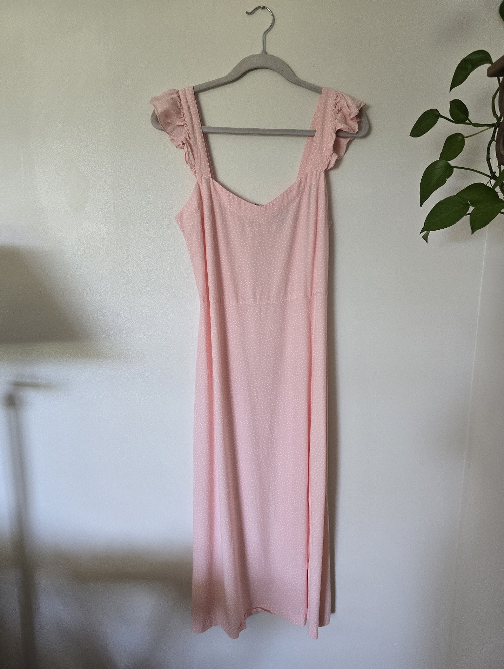LOFT size 10 Womens Light Pink Sleeveless Spring Summer Maxi Dress